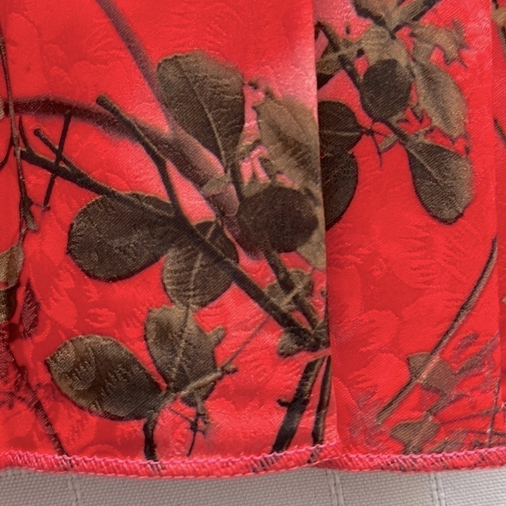 ARTIZAN Robin Barre maxi skirt pleated floral print Summer Made in Canada. Large - Picture 7 of 9
